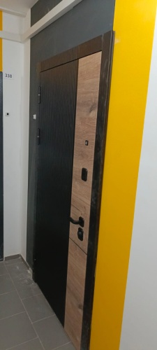 Люксор 2МДФ Дуб Вертикаль зеркало МДФ Канадский дуб пацифик/Сатин черный - Эмалит белый со встроенным зеркалом в пол фото 6 Люксор 2МДФ Дуб Вертикаль зеркало МДФ Канадский дуб пацифик/Сатин черный - Эмалит белый со встроенным зеркалом в пол фото 6